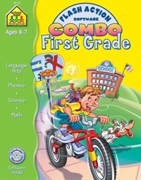Imagem de FIRST GRADE FLASH ACTION SOFTWARE & WORKBOOK COMBO