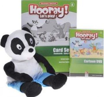 Imagem de HOORAY! LET S PLAY! A VISUAL PACK- STORY CARDS, FLASHCARDS, CARTOON DVD AND HAND PUPPET