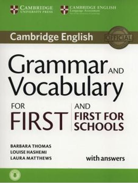 Picture of GRAMMAR AND VOCABULARY FOR FIRST AND FIRST FOR SCHOOLS WITH ANSWERS