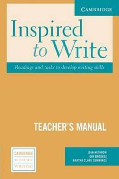 Picture of INSPIRED TO WRITE TEACHER´S MANUAL - READINGS AND TASKS