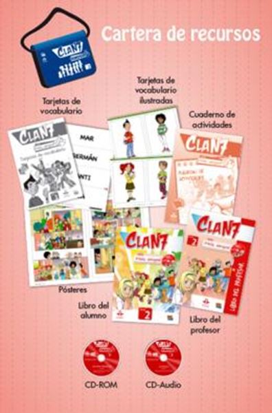 Picture of CLAN 7 CON ¡HOLA, AMIGOS! 2 - CARTERA DE RECURSOS PARA EL PROFESOR