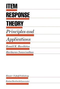 Imagem de ITEM RESPONSE THEORY