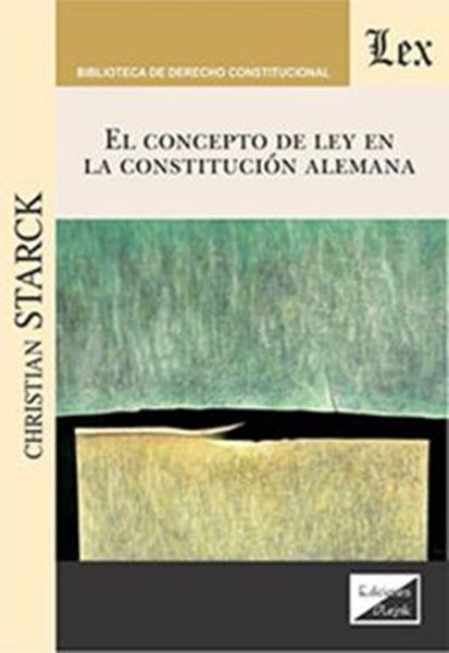 Picture of EL CONCEPTO DE LEY EN LA CONSTITUCION ALEMANA