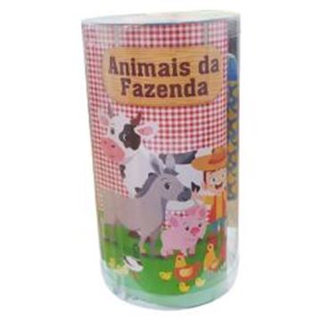 Imagem de MINI TUBO HISTORIAS PARA COLORIR - ANIMAIS FAZENDA
