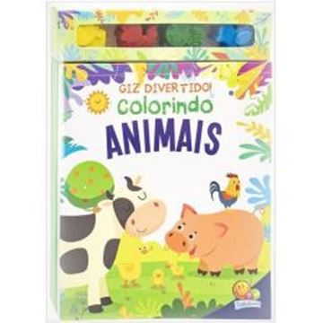Imagem de GIZ DIVERTIDO! COLORINDO ANIMAIS