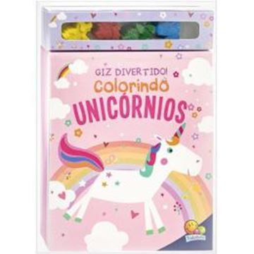 Imagem de GIZ DIVERTIDO! COLORINDO UNICORNIOS
