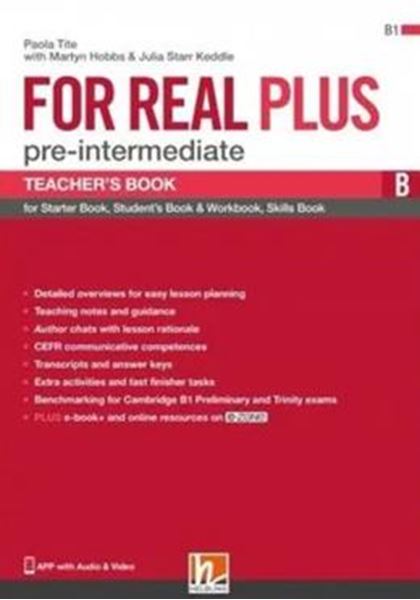 Picture of FOR REAL PLUS PRE-INTERMEDIATE B - TB + E-ZONE