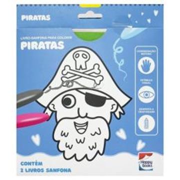 Imagem de LIVRO-SANFONA PARA COLORIR - PIRATAS