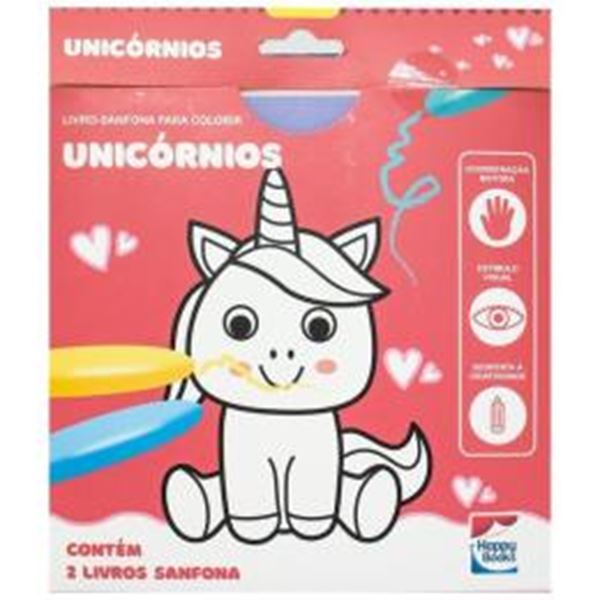 Picture of LIVRO-SANFONA PARA COLORIR - UNICORNIOS