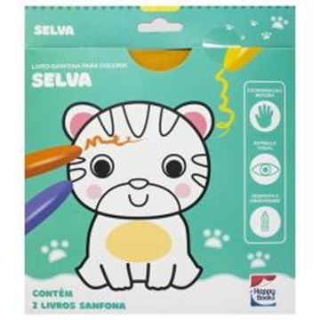 Imagem de LIVRO-SANFONA PARA COLORIR - SELVA