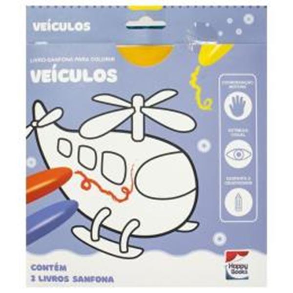 Picture of LIVRO-SANFONA PARA COLORIR - VEICULOS