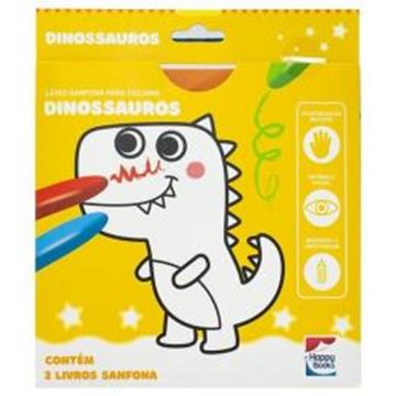 Imagem de LIVRO-SANFONA PARA COLORIR - DINOSSAUROS