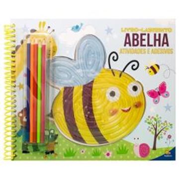 Imagem de LIVRO-LABIRINTO! ATIVIDADES, COLORIR E ADESIVOS - ABELHA