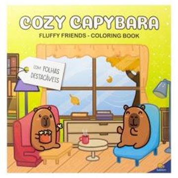 Imagem de FLUFFY FRIENDS - COLORING BOOK - COZY CAPYBARA