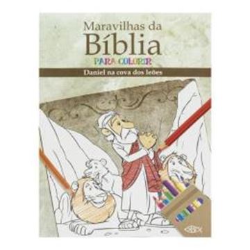 Imagem de MARAVILHAS DA BIBLIA PARA COLORIR - DANIEL NA COVA DOS LEOES