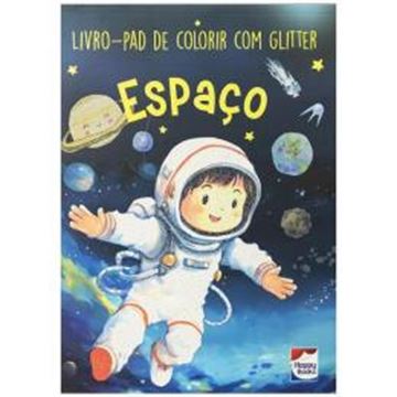 Imagem de LIVRO-PAD DE COLORIR COM GLITTER - ESPACO